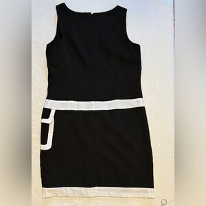 (12) Metrostyle 1950’s Throwback. Black & White Summer Work or Party Dress